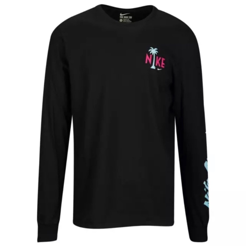 Nike Men's Black Long Sleeve Shirt L Y2K